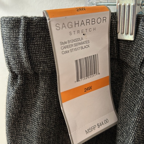 New women’s slacks with pockets grayish/black size 24W - Picture 4 of 6